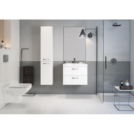 Пенал подвесной Cersanit Lara 30 см SB-SL-LAR/Wh, универсальный, белый - фото, картинка 6 Пенал подвесной Cersanit Lara 30 см SB-SL-LAR/Wh, универсальный, белый - фото 6