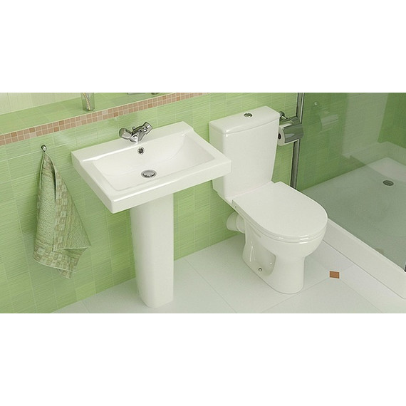 Унитаз-компакт Santeri Орион 1.P400.8.S00.00B.F с крышкой полипропилен - фото, картинка 2 Унитаз-компакт Santeri Орион 1.P400.8.S00.00B.F с крышкой полипропилен - фото 2