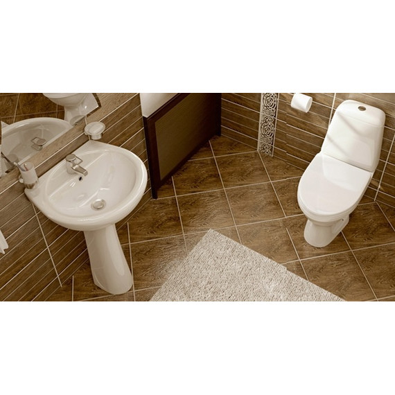 Унитаз-компакт Santeri Соната 1.P201.2.S00.00B.F с крышкой полипропилен - фото 2