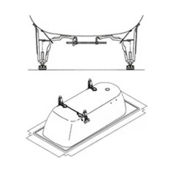 Ножки для ванны Kaldewei 5030 581470000000 - фото, картинка 3 Ножки для ванны Kaldewei 5030 581470000000 - фото 3