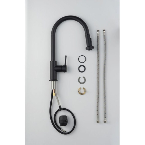 Смеситель для кухни Timo Saona 2316/03FL, черный - фото 4