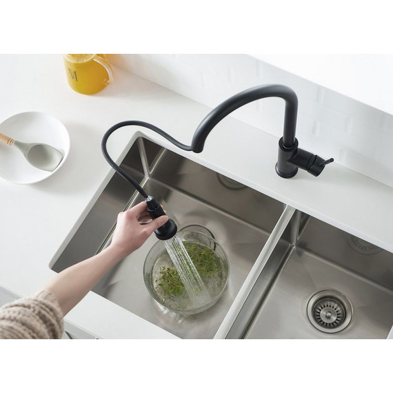 Смеситель для кухни Timo Saona 2316/03FL, черный - фото 6