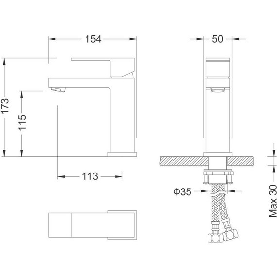 Смеситель для раковины Timo Selene 2061/17F, золото - фото, картинка 3 Смеситель для раковины Timo Selene 2061/17F, золото - фото 3