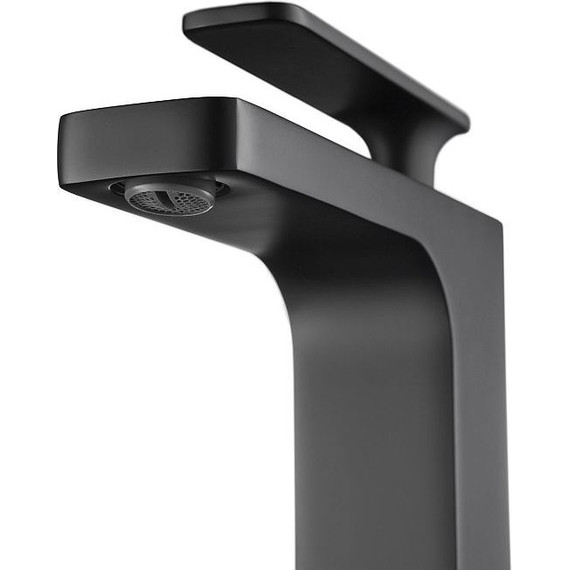 Смеситель для раковины высокий Timo Torne 4311/03F, черный - фото 5