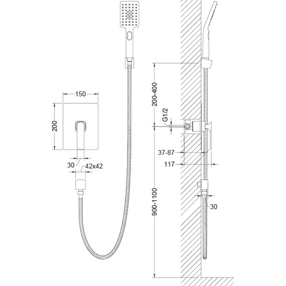 Набор для душа Timo Torne 4369/00SM - фото 5
