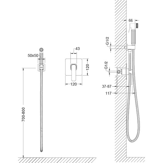 Набор для гигиенического душа Timo Torne 4389/00SM - фото 8