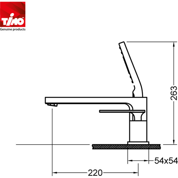 Смеситель для ванны Timo Torne 4330/00Y - фото, картинка 7 Смеситель для ванны Timo Torne 4330/00Y - фото 7