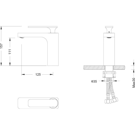 Смеситель для раковины Timo Torne 4361/00-16F, хром/белый - фото, картинка 5 Смеситель для раковины Timo Torne 4361/00-16F, хром/белый - фото 5