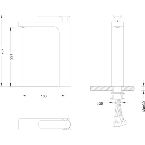 Смеситель для раковины высокий Timo Torne 4311/00F - фото, картинка 4 Смеситель для раковины высокий Timo Torne 4311/00F - фото 4