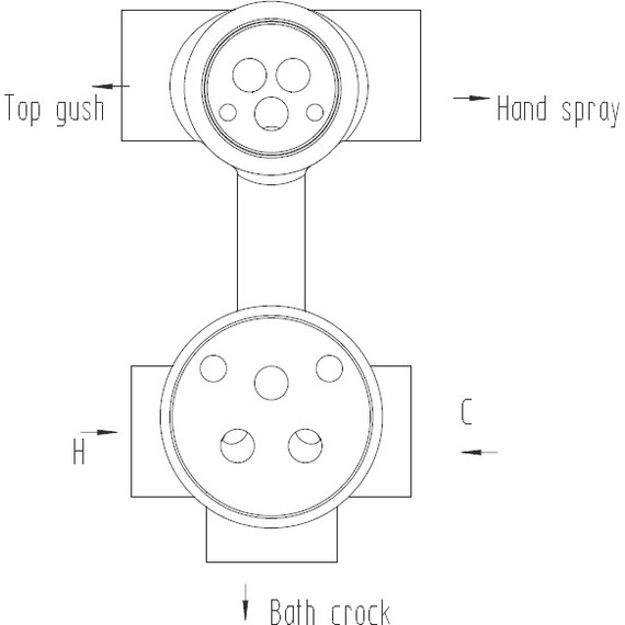 Душевая система для душа Bronze de Luxe Windsor 10138/1R, бронза - фото 4