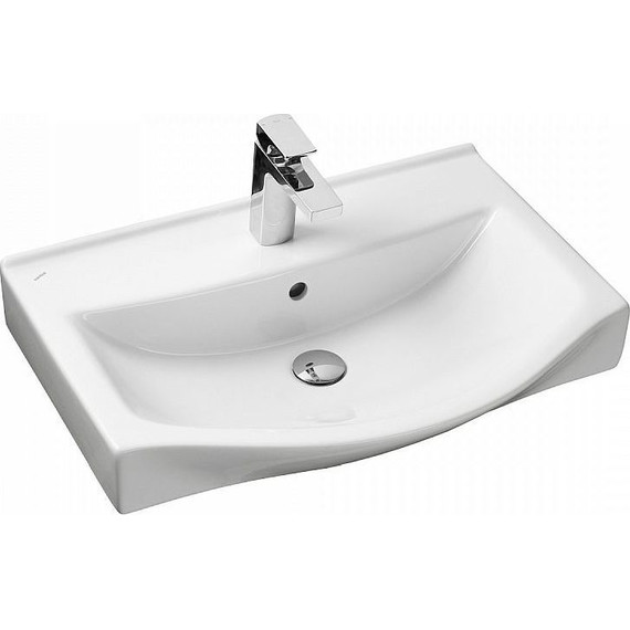 Тумба подвесная с раковиной Акватон Беверли 65 см 1A2353K0BV010, белый - фото 10