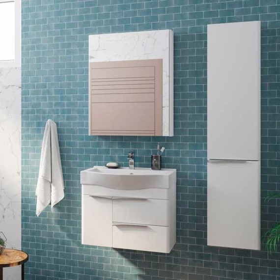 Зеркало-шкаф Акватон Беверли 65 см 1A237002BV010, белый - фото 6