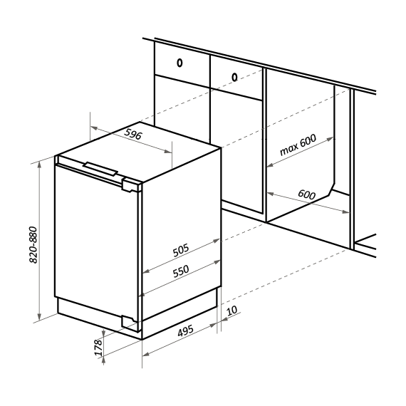 Встраиваемый однокамерный холодильник Maunfeld MBL88SW - фото 2