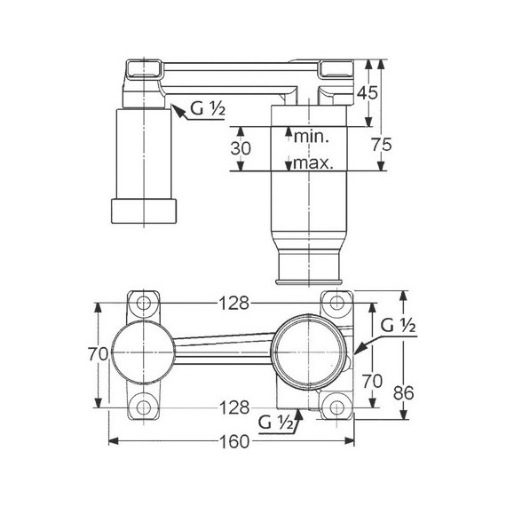 Скрытая часть Kludi 38242 - фото 2