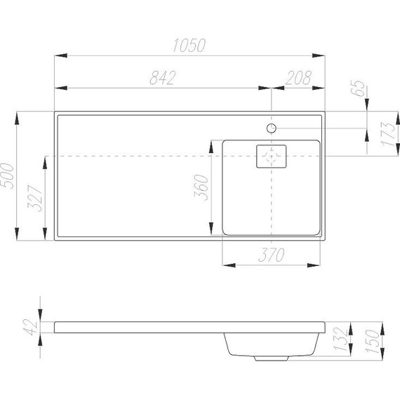 Тумба напольная с раковиной-столешницей Акватон Лондри 105 см 1A2360K1LH010 (раковина справа) - фото, картинка 9 Тумба напольная с раковиной-столешницей Акватон Лондри 105 см 1A2360K1LH010 (раковина справа) - фото 9
