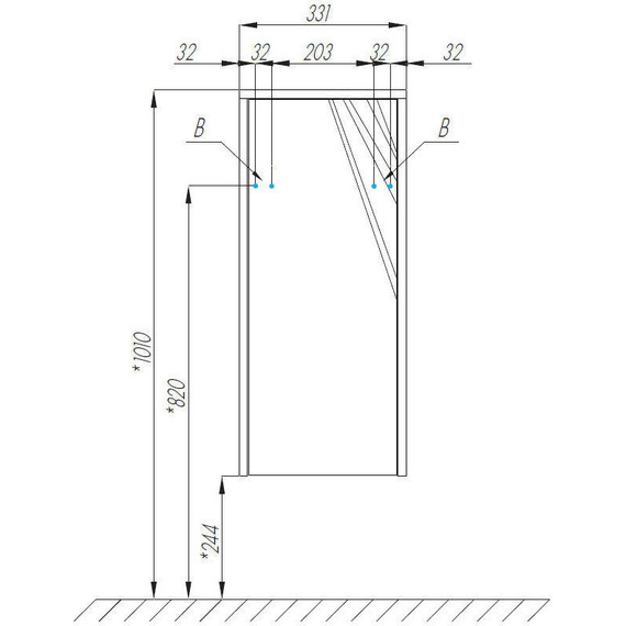 Шкаф подвесной Акватон Сакура 33 см 1A220703SKW80, б/к, белый/ольха наварра - фото 3