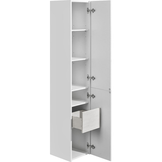 Пенал подвесной Акватон Сакура 33 см 1A219903SKW8R, белый/ольха наварра - фото, картинка 4 Пенал подвесной Акватон Сакура 33 см 1A219903SKW8R, белый/ольха наварра - фото 4