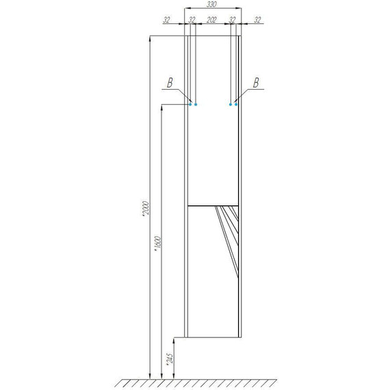Пенал подвесной Акватон Сакура 33 см 1A219903SKW8R, белый/ольха наварра - фото, картинка 8 Пенал подвесной Акватон Сакура 33 см 1A219903SKW8R, белый/ольха наварра - фото 8