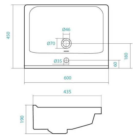 Тумба подвесная с раковиной Акватон Стоун 60 см 1A2314K1SXC80, грецкий орех - фото 5