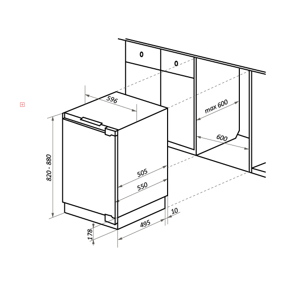 Встраиваемый однокамерный холодильник Maunfeld MBF88SW - фото, картинка 2 Встраиваемый однокамерный холодильник Maunfeld MBF88SW - фото 2