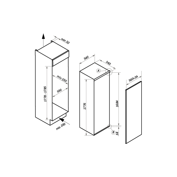 Встраиваемый однокамерный холодильник Maunfeld MBL177SW - фото, картинка 13 Встраиваемый однокамерный холодильник Maunfeld MBL177SW - фото 13