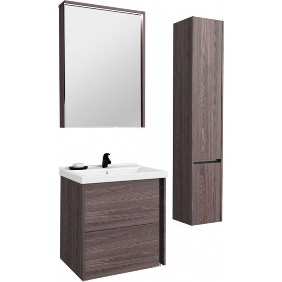 Зеркало-шкаф Акватон Стоун 60 см 1A231502SXC80, грецкий орех - фото 4