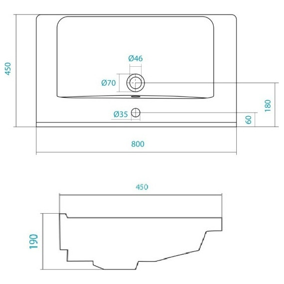 Тумба подвесная с раковиной Акватон Стоун 80 см 1A2282K1SXC80, грецкий орех - фото 6