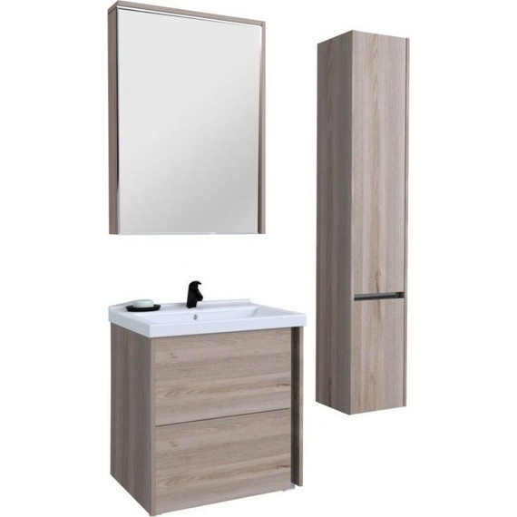 Тумба подвесная с раковиной Акватон Стоун 60 см 1A2314K1SX850, сосна арлингтон - фото 4