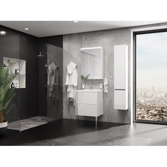 Зеркало-шкаф Акватон Стоун 60 см 1A231502SX010, белый - фото, картинка 9 Зеркало-шкаф Акватон Стоун 60 см 1A231502SX010, белый - фото 9