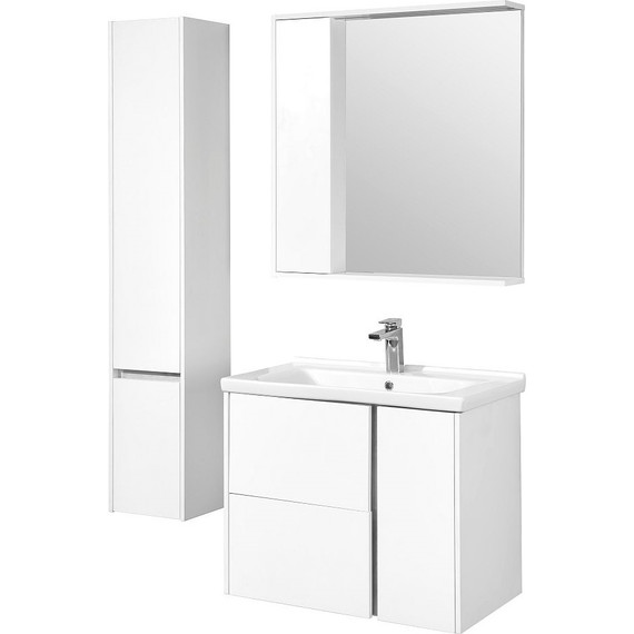 Пенал подвесной Акватон Стоун 30 см 1A228403SX01L, белый - фото, картинка 5 Пенал подвесной Акватон Стоун 30 см 1A228403SX01L, белый - фото 5