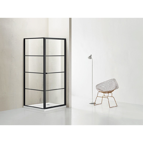 Душевое ограждение Azario Richmond 90х90 см AZNAG1221900, черный/прозрачное - фото, картинка 3 Душевое ограждение Azario Richmond 90х90 см AZNAG1221900, черный/прозрачное - фото 3