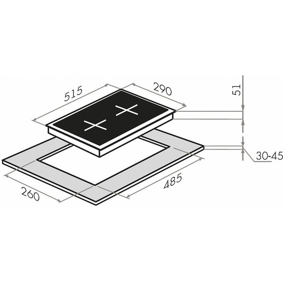 Газовая варочная поверхность Maunfeld EGHG.32.2CW/G Domino - фото 18
