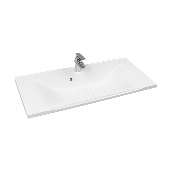 Тумба подвесная с раковиной Акватон Мадрид 100М см 1A1280K4MA010, белый - фото 7