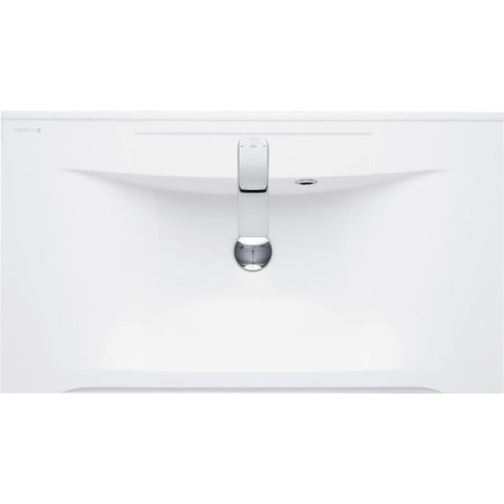 Тумба подвесная с раковиной Акватон Мадрид 120М см 1A1703K2MA010, белый - фото 5