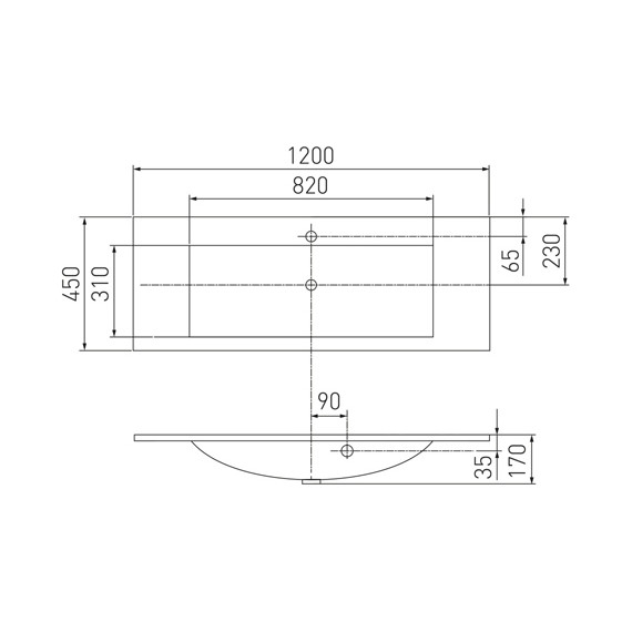 Тумба подвесная с раковиной Акватон Диор 120 см 1A110601DR010, белый - фото 9