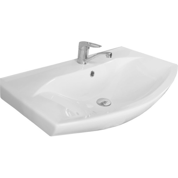 Тумба напольная с раковиной Акватон Рико 80 см 1A2154K1RIB90, белый/ясень - фото 8