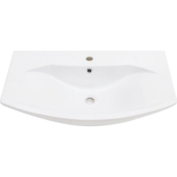 Тумба подвесная с раковиной Акватон Ария 80 см 1A1417K0AA010, белый - фото 7