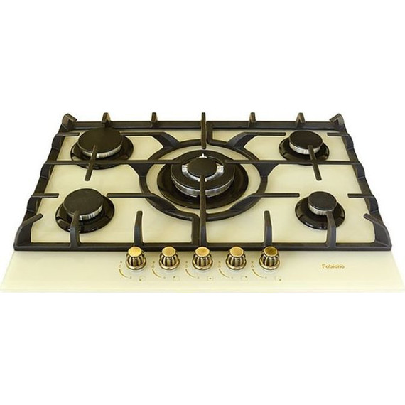 Газовая варочная поверхность Fabiano FHG-R 10-55 VGH-T Cream - фото 