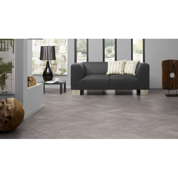 Ламинат Kronotex Herringbone 133x665 мм D 4739, цемент пезаро - фото 3