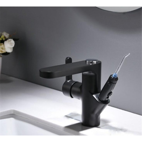 Смеситель для раковины с ирригатором Bronze de Luxe Optimal 10188B, черный, Цвет производителя: чёрный - фото 4