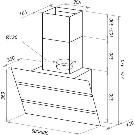 Вытяжка Maunfeld Bridge Line 60 - фото 16