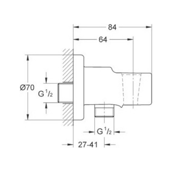 Набор для гигиенического душа Grohe BauClassic 124434 - фото, картинка 2 Набор для гигиенического душа Grohe BauClassic 124434 - фото 2