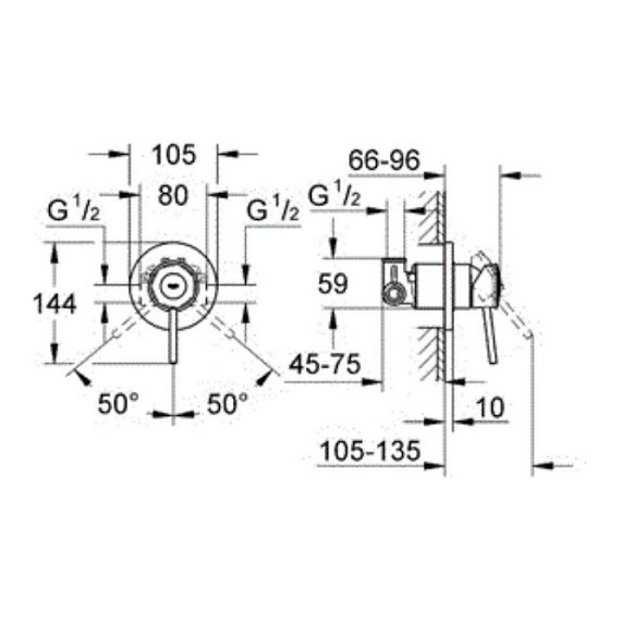 Набор для гигиенического душа Grohe BauClassic 124434 - фото, картинка 5 Набор для гигиенического душа Grohe BauClassic 124434 - фото 5