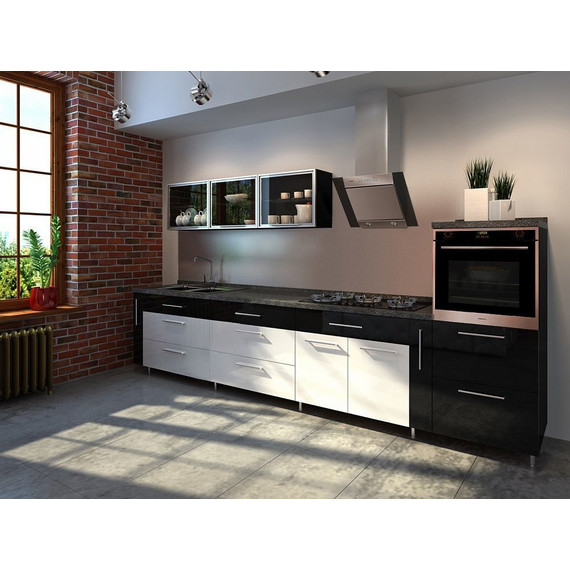 Вытяжка Maunfeld Gloria 60, нержавеющая сталь (чёрное стекло) - фото 2