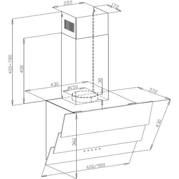 Вытяжка Maunfeld Manchester Light 90 - фото 16