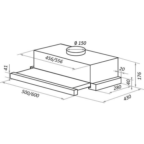 Вытяжка Maunfeld VS Fast 50, нержавеющая сталь - фото 14