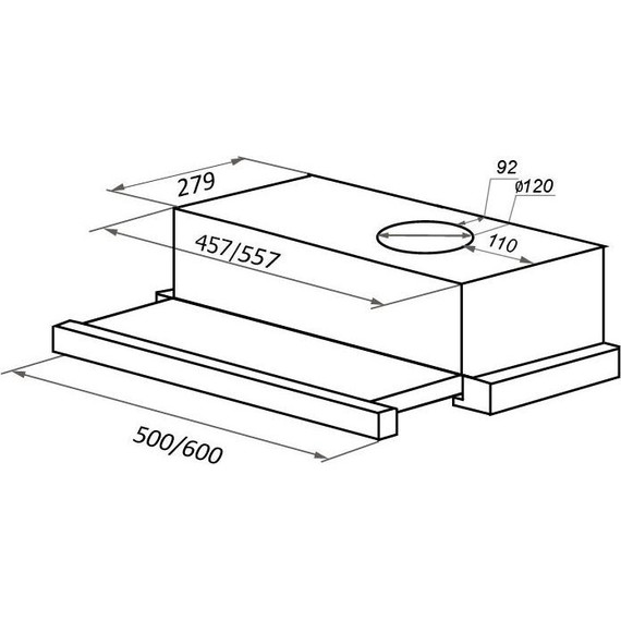 Вытяжка Maunfeld VS Light 50, нержавеющая сталь - фото 2