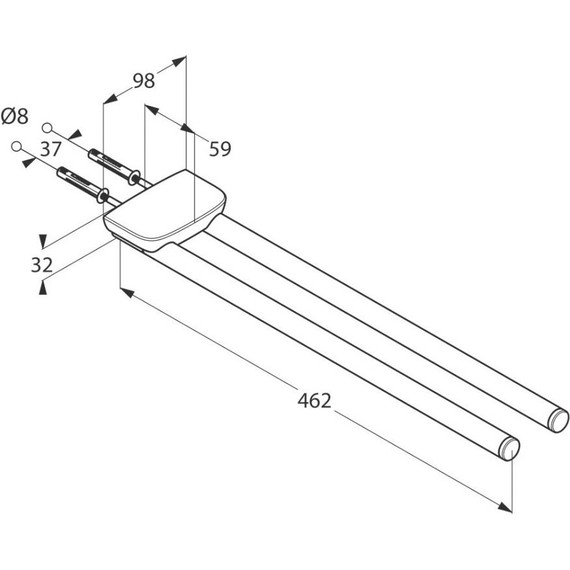 Держатель для полотенца Kludi Ambienta 5397705 - фото 3
