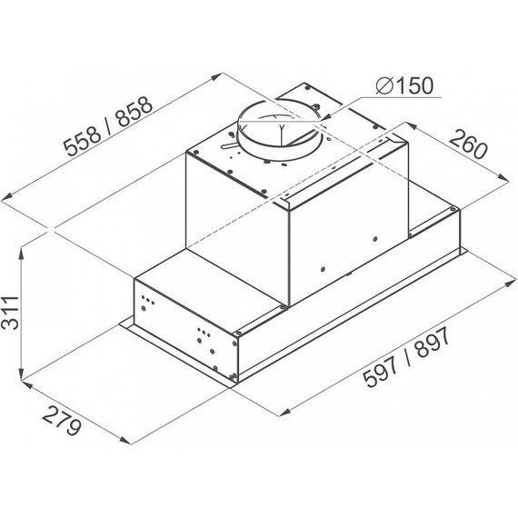 Вытяжка Maunfeld Fantasy Light 60, чёрный - фото 16