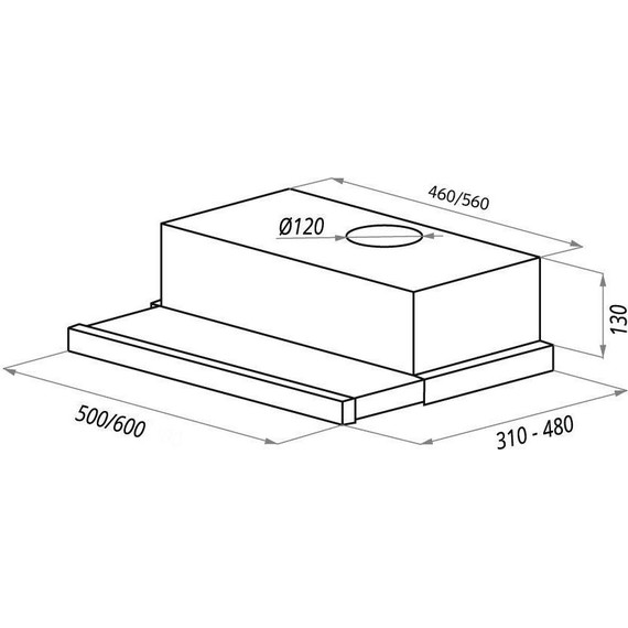 Вытяжка Maunfeld VSH 60 Gl, нержавеющая сталь - фото 11